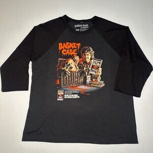 Basket Case 40th Anniversary T Shirt 2XL Fright Rags Baseball Shirt Horror Movie